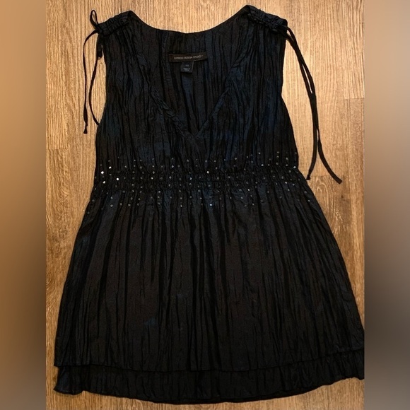 Excellent Condition, Express, Vintage 90s/Y2K, 100% Silk Sequin Waist Top, Sz XS - Picture 2 of 9